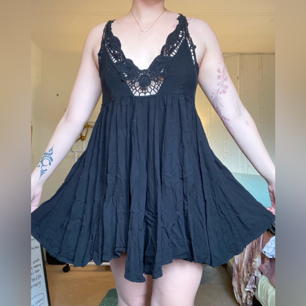 Black mini fairy dress